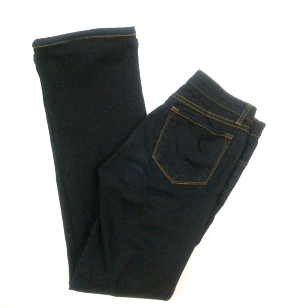 J Brand Bootcut Black Jeans Gold Stich